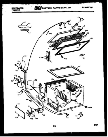 Chest freezer parts