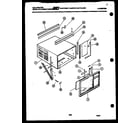 Kelvinator MH525D2SA cabinet parts diagram