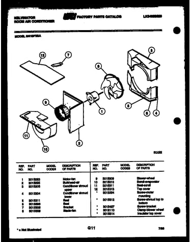 Air handling parts