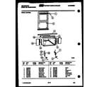 Kelvinator M418F2SA cabinet and installation parts diagram