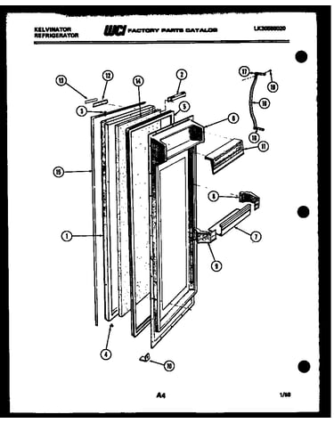 Refrigerator door parts