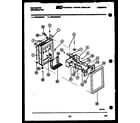 Kelvinator FMW220EN3W ice door, dispenser, and water tanks diagram