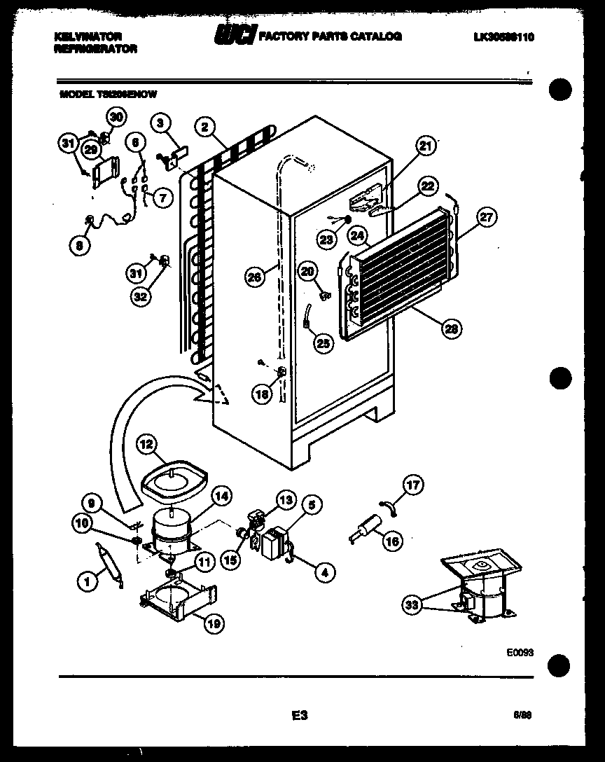 System and automatic defrost parts