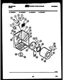 Cabinet, drum and blower housing