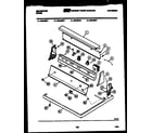 Kelvinator DGA500F1W console and control parts diagram