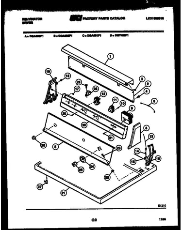 Console and control parts