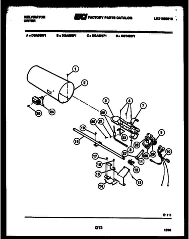 Element and housing parts