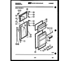 Kelvinator TMK180EN1F door parts diagram
