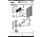 Kelvinator TMK180EN1F system and automatic defrost parts diagram