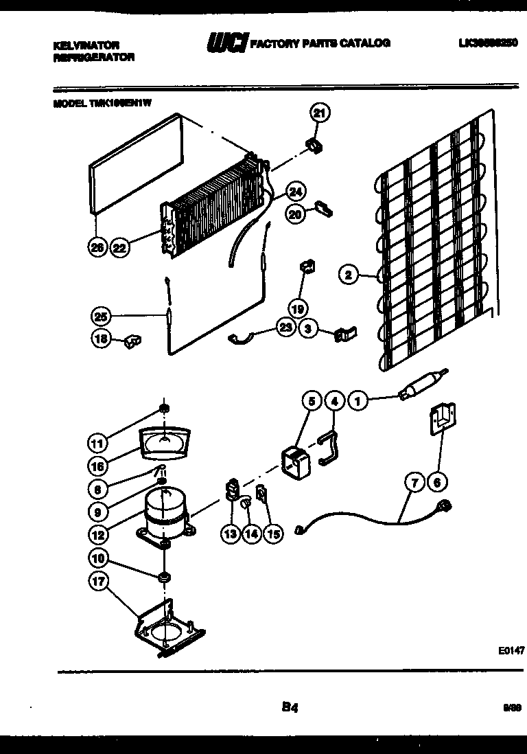 System and automatic defrost parts