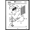 Kelvinator TPK160PN0V system and automatic defrost parts diagram