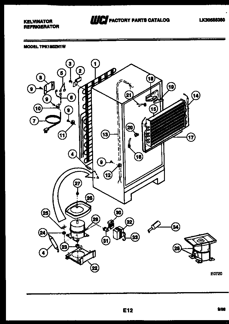 System and automatic defrost parts