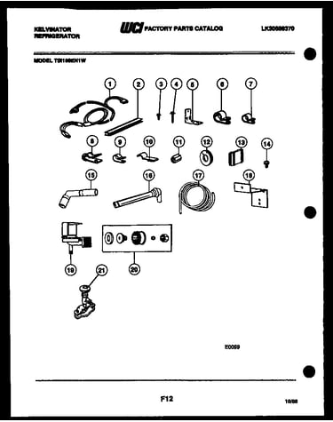 Ice maker installation parts