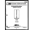 Kelvinator FPK190EN2W front cover diagram