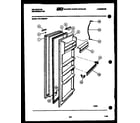 Kelvinator FPK190EN2D refrigerator door parts diagram