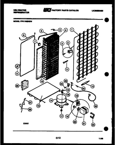 System and automatic defrost parts