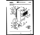 Kelvinator TSX120EN1T system and automatic defrost parts diagram