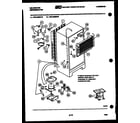 Kelvinator TGK180EN1D system and automatic defrost parts diagram