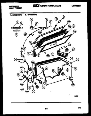 Chest freezer parts