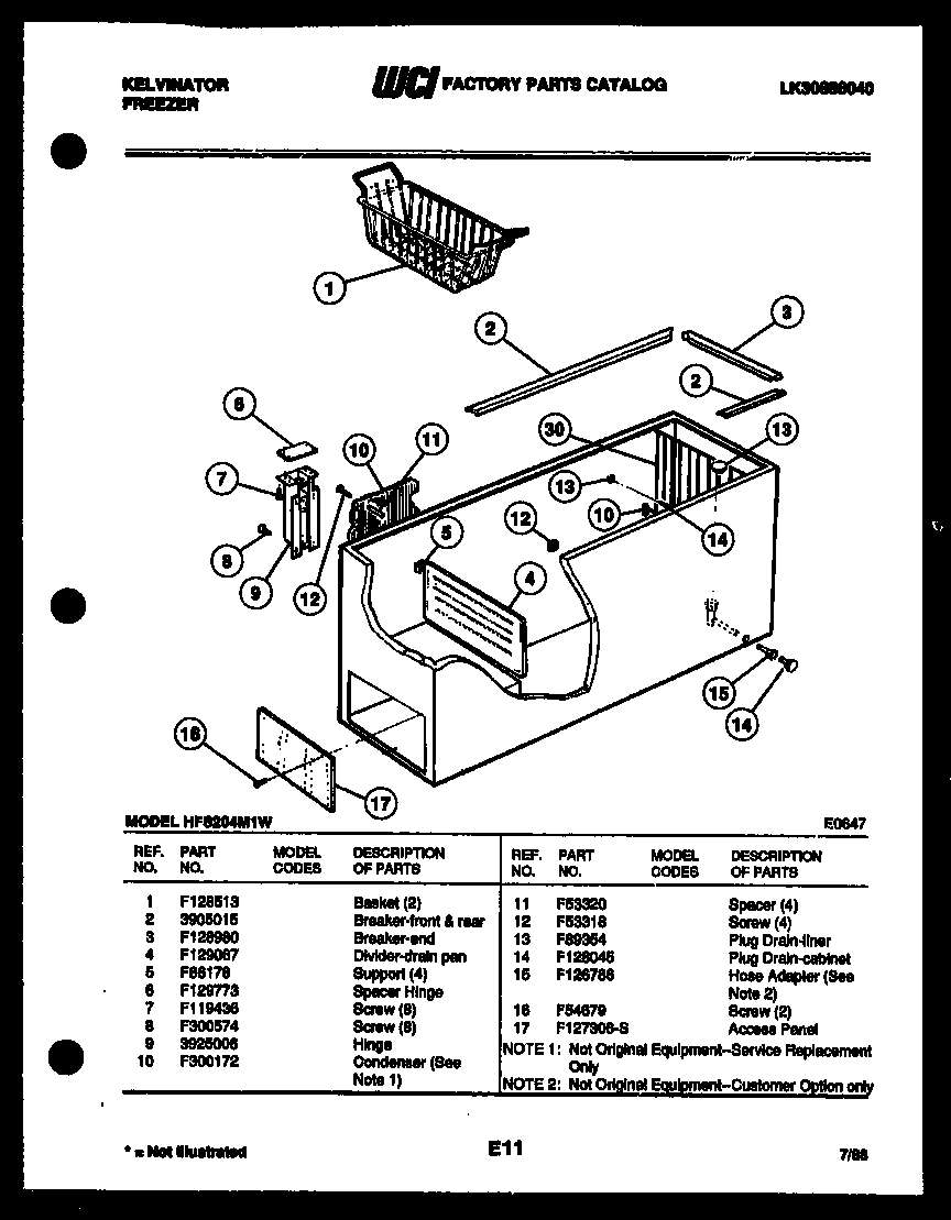 Cabinet parts