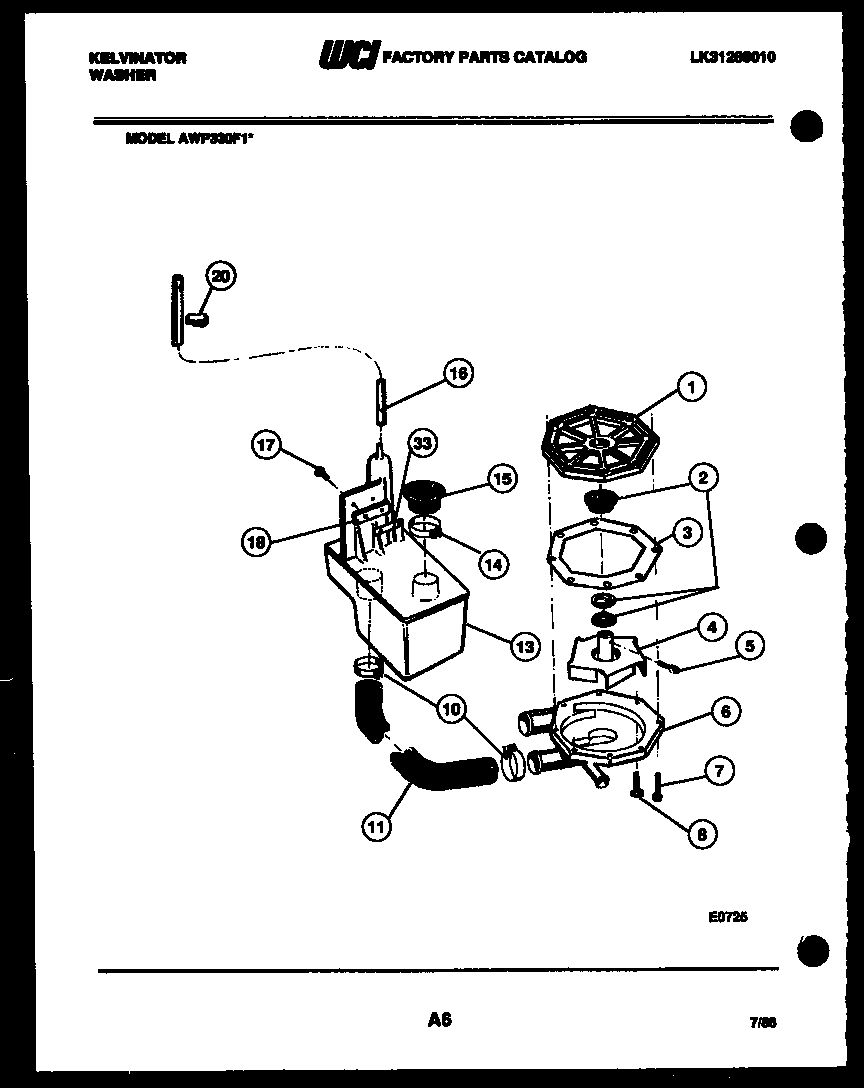 Drain, recirculate parts