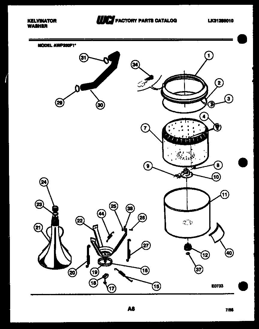 Tub detail