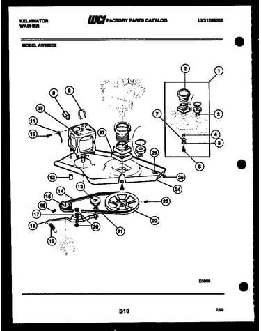 Motor and idler arm clutch