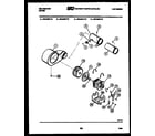Kelvinator DEA500F1D blower and drive parts diagram