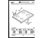 Kelvinator REP306CW2 cooktop parts diagram