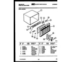 Kelvinator M418D2EA cabinet parts diagram