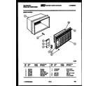 Kelvinator S418F2XA cabinet parts diagram