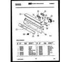 Kelvinator DWU6025W2 console and control parts diagram