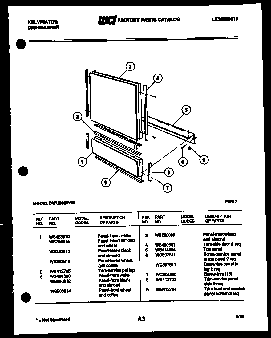 Outer door parts