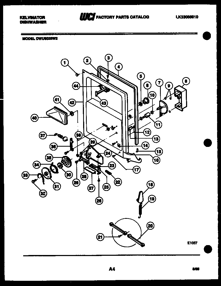 Inner door parts