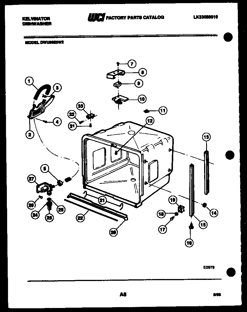 Tub and frame parts