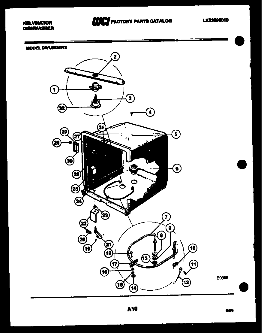 Inner tub parts