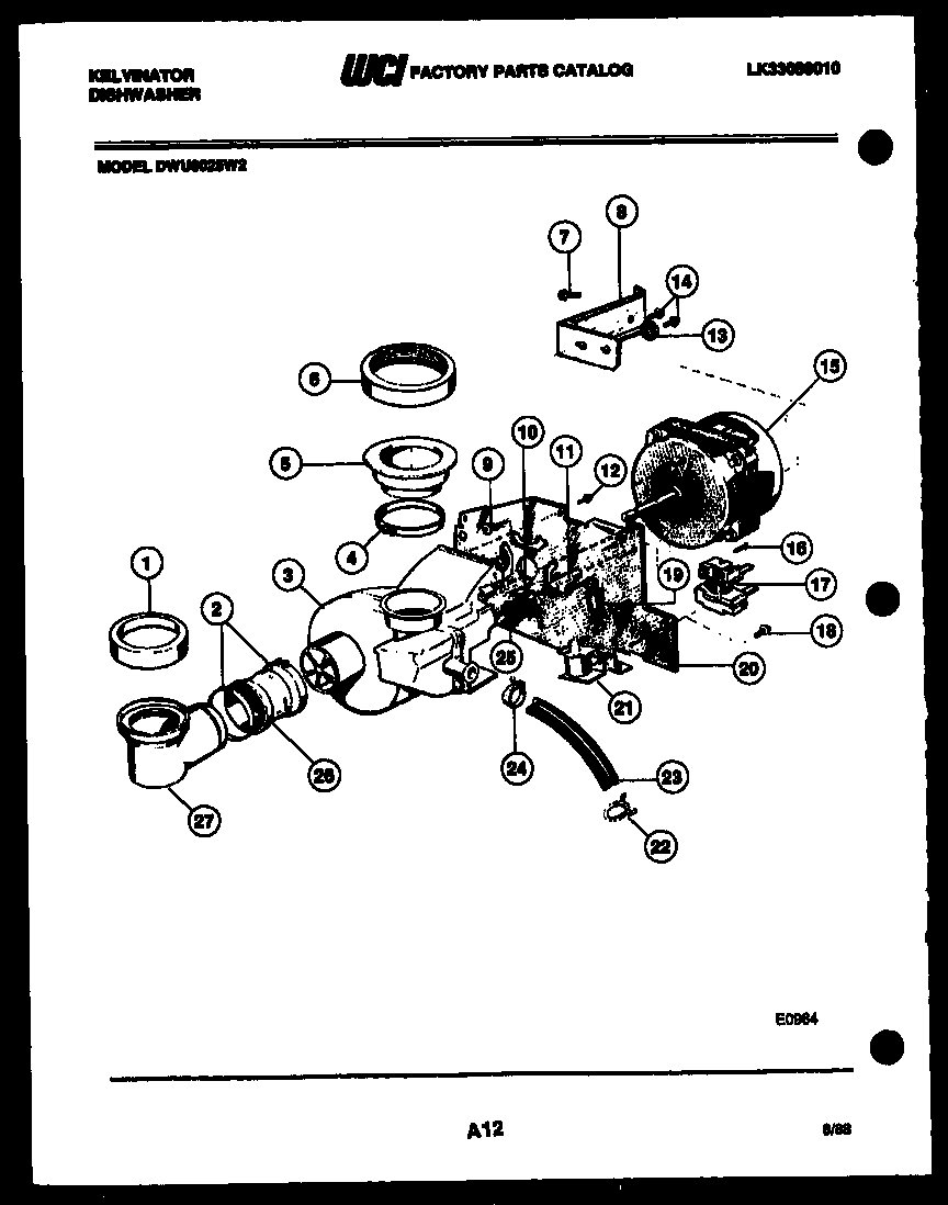 Motor pump parts