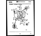 Kelvinator DWU4005DR2 tub and frame parts diagram