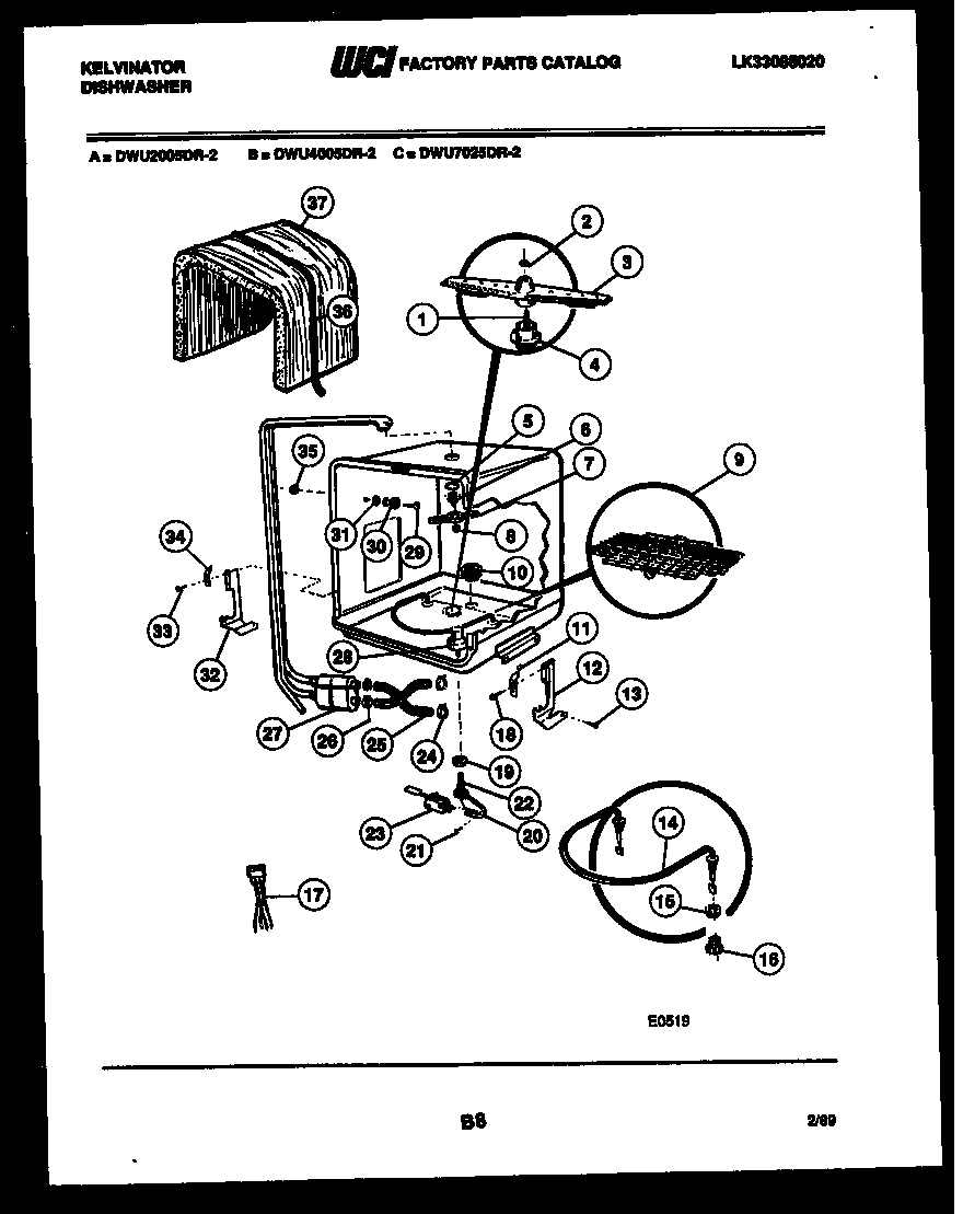 Inner tub parts