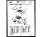 Kelvinator DWU4005DR2 rack and inner tub parts diagram