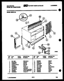 Cabinet and installation parts
