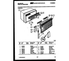 Kelvinator M422F2SA cabinet parts diagram