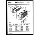 Kelvinator M428F2SA cabinet parts diagram