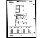 Kelvinator M428F2SA cabinet and installation parts diagram