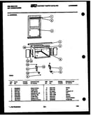 Cabinet and installation parts