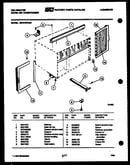 Cabinet and installation parts