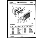 Kelvinator MH418F2SA cabinet parts diagram