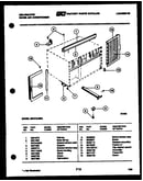 Cabinet and installation parts