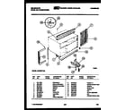 Kelvinator MH205F1QA cabinet and installation parts diagram