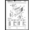 Kelvinator MH206F1QA cabinet and installation parts diagram